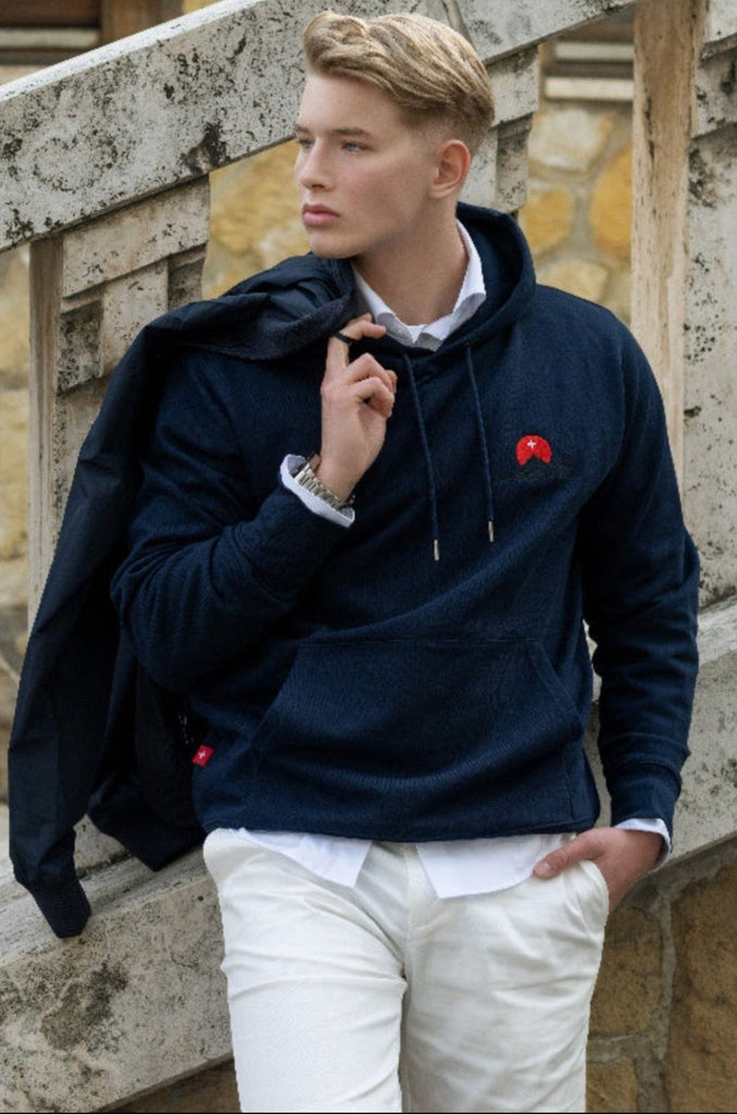 Sweatshirt Bleu Navy | Coton Bio | galerie suisse® - Galerie Suisse® | Swiss Luxury Streetwear